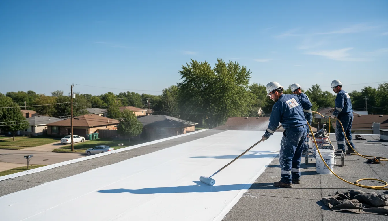 Commercial roof coating in Waterbury Center, VT near me